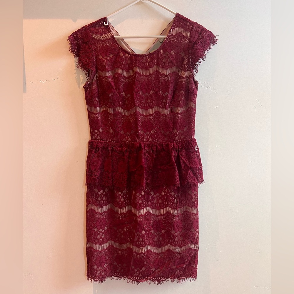 Maeve Red Lace Dress